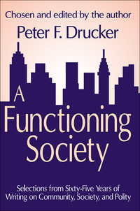Omslagafbeelding: A Functioning Society 1st edition 9780765801593