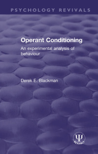 صورة الغلاف: Operant Conditioning 1st edition 9781138299832