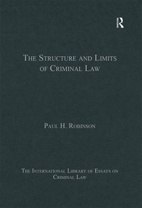 Imagen de portada: The Structure and Limits of Criminal Law 1st edition 9781472422934