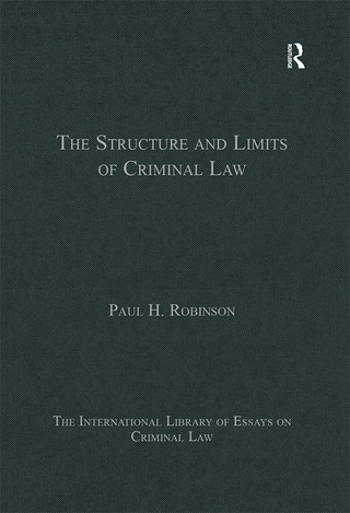 Titelbild: The Structure and Limits of Criminal Law 1st edition 9781472422934