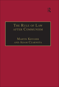 Imagen de portada: The Rule of Law after Communism 1st edition 9781840140057