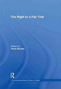 Titelbild: The Right to a Fair Trial 1st edition 9780754628088