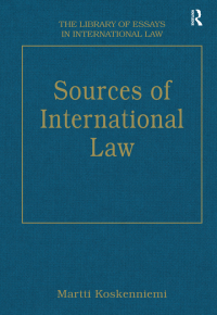 Imagen de portada: Sources of International Law 1st edition 9781840140972