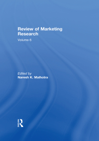 Cover image: Review of Marketing Research 1st edition 9780765621276