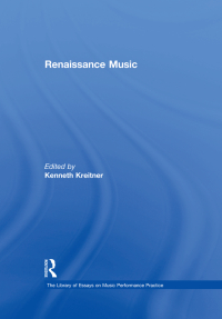 Cover image: Renaissance Music 1st edition 9780754629634