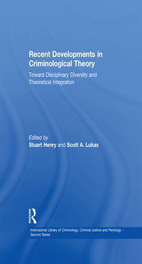 Cover image: Recent Developments in Criminological Theory 1st edition 9780754624691