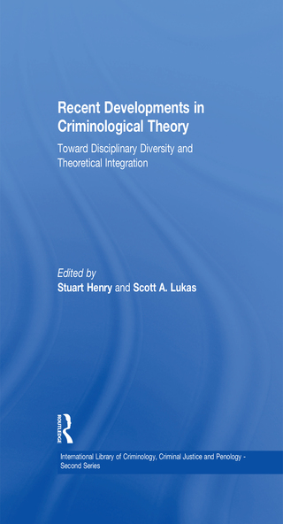 Cover image: Recent Developments in Criminological Theory 1st edition 9780754624691
