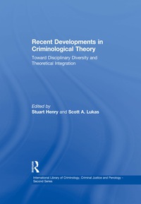 Titelbild: Recent Developments in Criminological Theory 1st edition 9780754624691