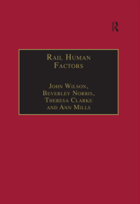 表紙画像: Rail Human Factors 1st edition 9781138252493