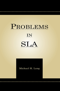 Cover image: Problems in Second Language Acquisition 1st edition 9780805860849