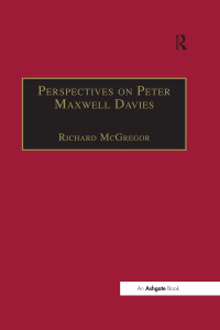 Cover image: Perspectives on Peter Maxwell Davies 1st edition 9781840142983