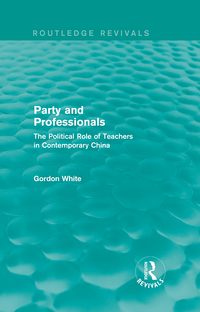 Cover image: Party and Professionals 1st edition 9781138653474