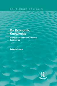 表紙画像: On Economic Knowledge 1st edition 9781138936942