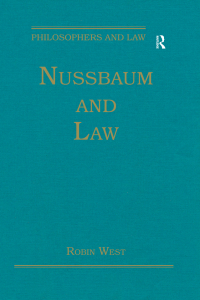 Titelbild: Nussbaum and Law 1st edition 9781472443441