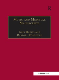 Cover image: Music and Medieval Manuscripts 1st edition 9780754609919