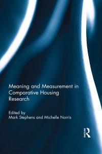 表紙画像: Meaning and Measurement in Comparative Housing Research 1st edition 9781138000667