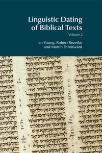 Cover image: Linguistic Dating of Biblical Texts: Volume 2 1st edition 9781138890862