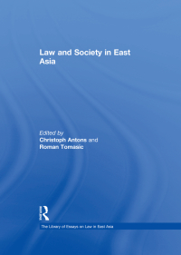 Cover image: Law and Society in East Asia 1st edition 9780754628606