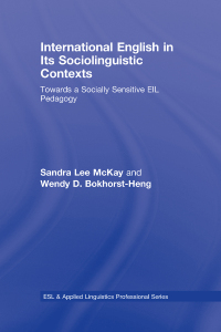 Cover image: International English in Its Sociolinguistic Contexts 1st edition 9780805863376