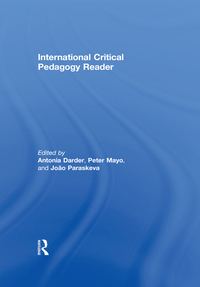 Omslagafbeelding: International Critical Pedagogy Reader 1st edition 9781138017894