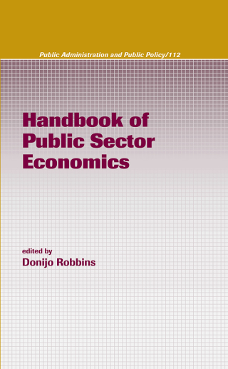 Omslagafbeelding: Handbook of Public Sector Economics 1st edition 9781574445626