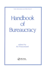 Titelbild: Handbook of Bureaucracy 1st edition 9780824791827