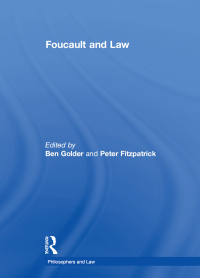 Cover image: Foucault and Law 1st edition 9780754628668