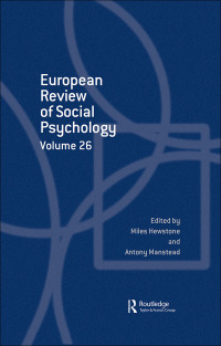 Cover image: European Review of Social Psychology: Volume 26 1st edition 9781138672703