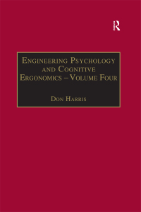 Titelbild: Engineering Psychology and Cognitive Ergonomics 1st edition 9781138267329
