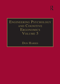 Titelbild: Engineering Psychology and Cognitive Ergonomics 1st edition 9781138263765