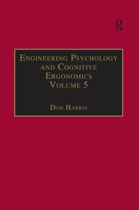 Imagen de portada: Engineering Psychology and Cognitive Ergonomics 1st edition 9781138263765