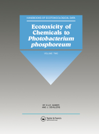 Imagen de portada: Ecotoxicity of Chemicals to Photobacterium Phosphoreum 1st edition 9780367579821