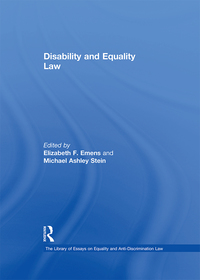 Cover image: Disability and Equality Law 1st edition 9781409448785