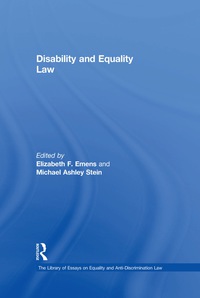 Imagen de portada: Disability and Equality Law 1st edition 9781409448785