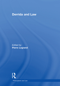 Titelbild: Derrida and Law 1st edition 9780754628262