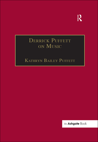 Cover image: Derrick Puffett on Music 1st edition 9781138263468