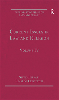 Imagen de portada: Current Issues in Law and Religion 1st edition 9781409436034