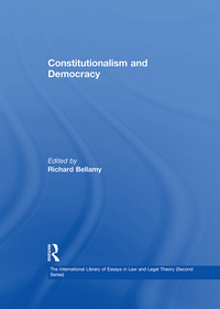 Cover image: Constitutionalism and Democracy 1st edition 9780754624684