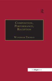 Imagen de portada: Composition, Performance, Reception 1st edition 9781859283257