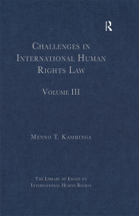 Imagen de portada: Challenges in International Human Rights Law 1st edition 9781409444367