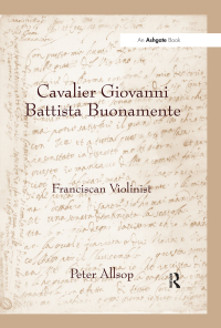 Cover image: Cavalier Giovanni Battista Buonamente 1st edition 9781138279865