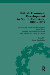 Cover image: British Economic Development in South East Asia, 1880-1939, Volume 3 1st edition 9780367740023