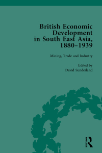 Cover image: British Economic Development in South East Asia, 1880 - 1939, Volume 2 1st edition 9780367740016