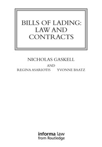 Cover image: Bills of Lading 1st edition 9781859784808