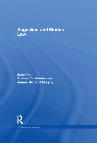 Imagen de portada: Augustine and Modern Law 1st edition 9781138378568