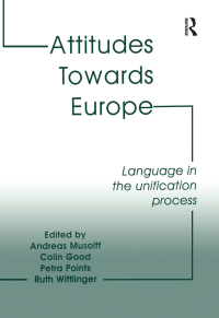 Imagen de portada: Attitudes Towards Europe 1st edition 9780754614319