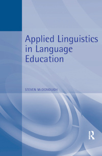 Cover image: Applied Linguistics in Language Education 1st edition 9780340706220
