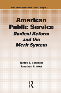 Immagine di copertina: American Public Service 1st edition 9780849305344