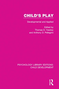 Cover image: Child's Play 1st edition 9781138297661