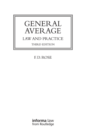 Cover image: General Average 3rd edition 9781138060937